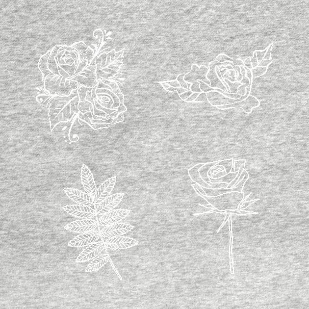 Three Roses Sticker Set by PedaDesign